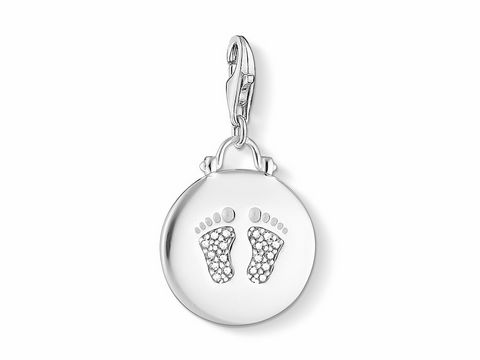 Thomas Sabo - Charm-Anhänger -Babyfußabdrücken- 1692-051-14 - Charm Club