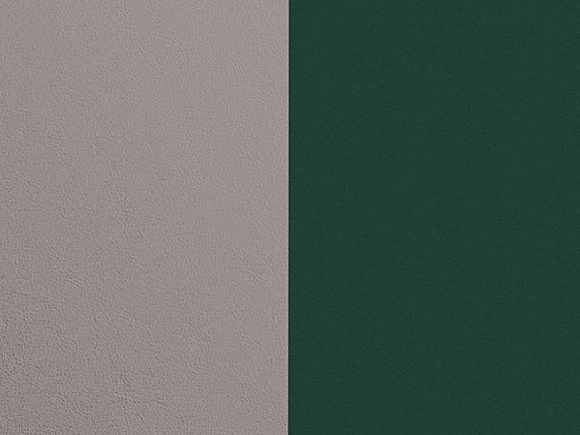 Les Georgettes - Silber-Waldgrün EH000 - Leder Armreif Einlage 8 mm - Silber Metallic-Waldgrün