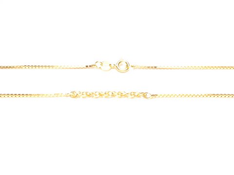 Kette -Gold auf Silber- 40 cm mit Designer - Elementen