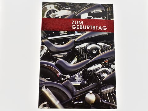 Geburtstagskarte - Motorräder