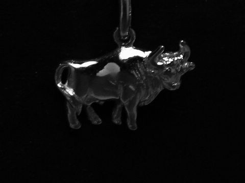 Stier - Sternzeichen - rhodiniert 925 Sterling Silber