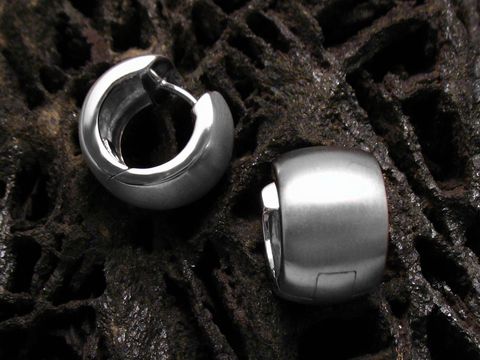 Creolen DESIGN - 925 Sterling Silber 15 mm