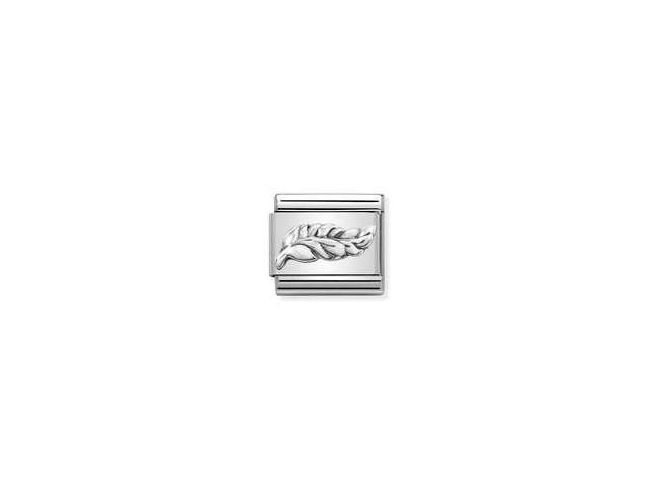 Nomination CLASSIC OXIDIERTE SYMBOLE aus Edelstahl & Sterling Silber - 330101 47 - Feder