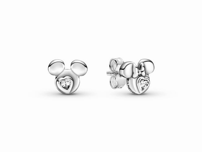 Pandora Ohrringe - 299258C01 - Disney Micky Maus und Minnie Sterling Silber Gestüt Ohrringe mit Zirkonia