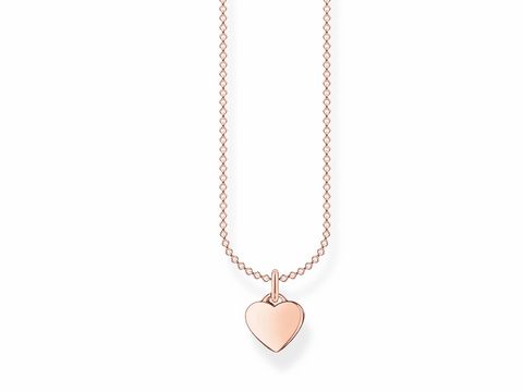 Thomas Sabo Charming Collection - KE2049-415-40-L45v - Herz - Kette mit Anhänger - 38-40-42-45 cm - Silber - Roségold - Rosé