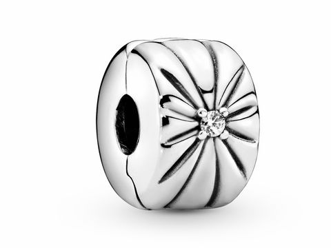 Pandora 798614C01 - Sterling Silber CLIP Stopper + Zirkonia