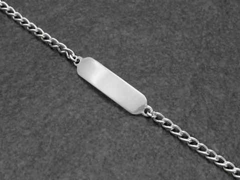 Silber Gravur-Armband mit polierter Gravurfläche