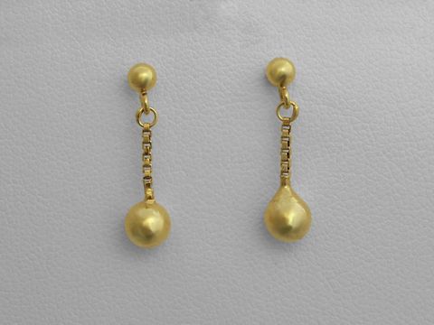 Gold Ohrringe - Kugel - 333 Gold - Stecker