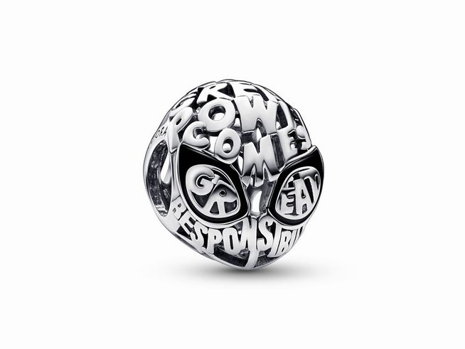 Pandora Marvel Spider-Man 792351C01 - Sterling Silber - Emaille - Schwarz