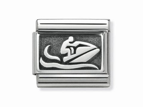 Nomination - 330102 47 - Classic - Jet Ski - Plättchen - Silber