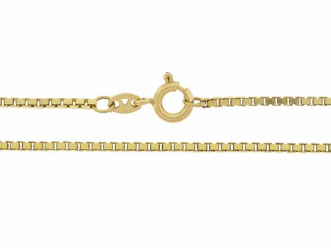 Veneziakette 585 Gold - 40 cm - 1,4 x 1,4 mm - Federring