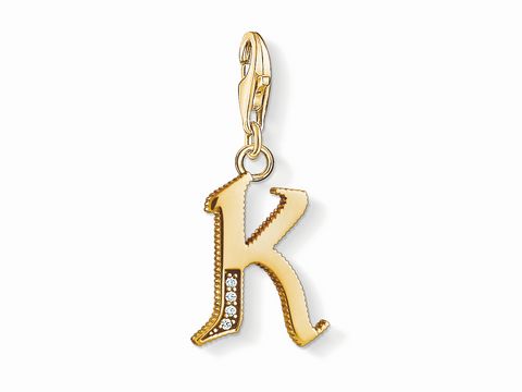 Thomas Sabo 1617-414-39 - Charm-Anhänger Buchstabe -K- vergoldet