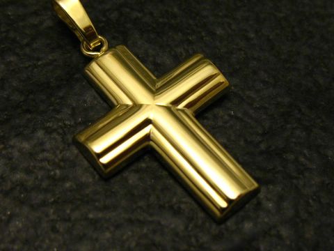 Gold Anhänger Kreuz - Goldkreuz - Gold 333