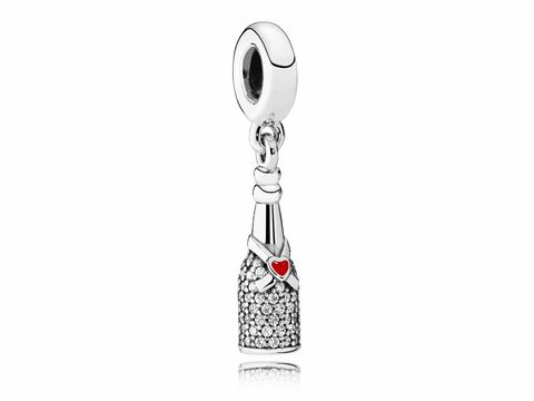 PANDORA - 792152CZ - Celebration Time -Sekt Flasche- Anhänger - Silber