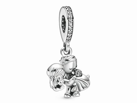 Pandora Silber Charm Anhänger - 798896C01 - Ehepaar - Zirkonia