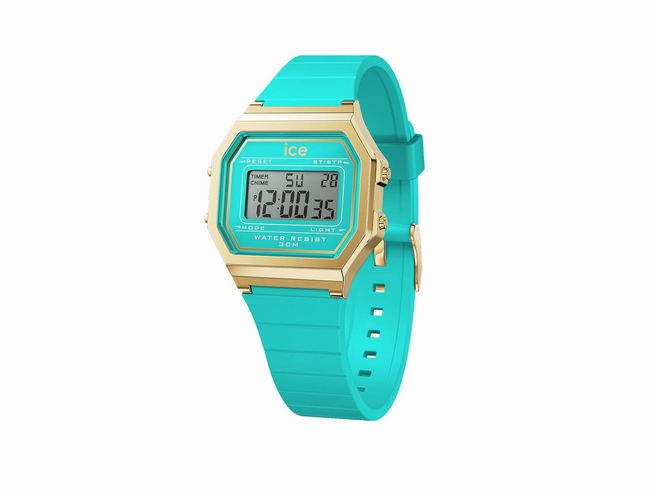 Ice Watch Uhr ICE digit retro - Blue curacao 022055 Small - Türkis