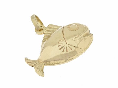 Fisch - Anhänger - 333 Gold - putzig - ca. 2 cm