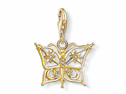 Thomas Sabo charm - 1853-414-14 - Stern - Silber - Gelbgold - Zirkonia