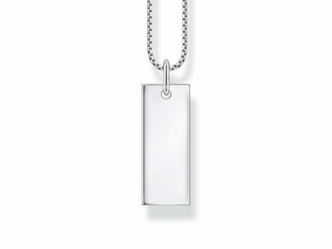 Thomas Sabo Gravur Kette & Column-Tag-Anhänger KE2141-001-21-L45V Silber - 40-45 cm