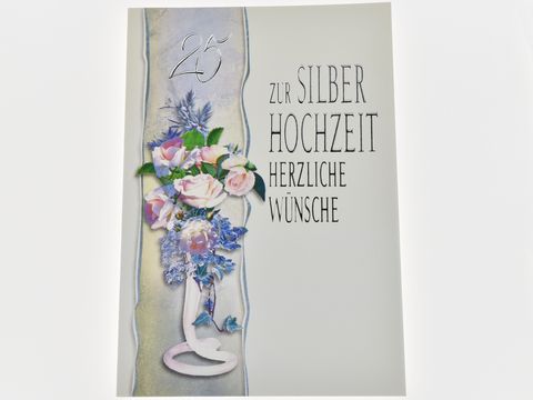 Hochzeitskarte - Blumenstrauß