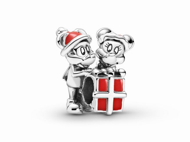 Pandora Disney - Charm - Disney Mickey & Minnie Mouse Geschenk - Silber - 799194C01 - Emaille