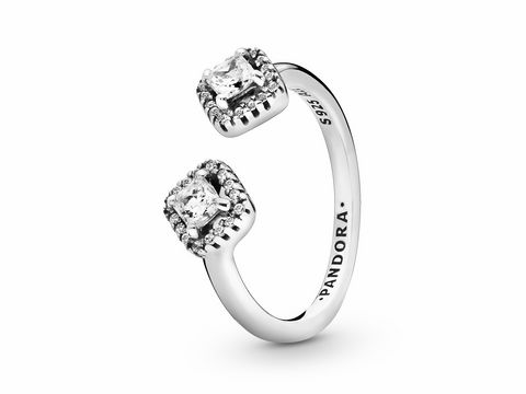 Pandora 198506C01-48 - Sterling Silber offener Ring + Zirkonia - Gr. 48