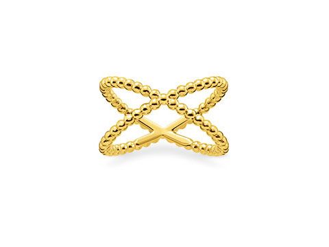 Thomas Sabo - TR2152-413-39-54 - Ring Gr. 54 - Silber - Gelbgold - Gelb