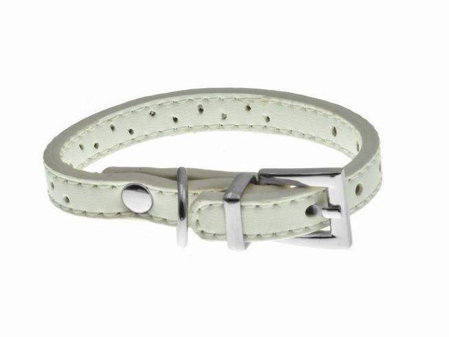 Lederarmband - WEIß - echt Leder - 16,5 - 21,5 cm