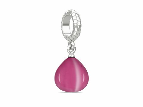 Endless Charm 1302-4 - Fuchsia Snake Eye Silver - Jennifer Lopez JLO - Silber