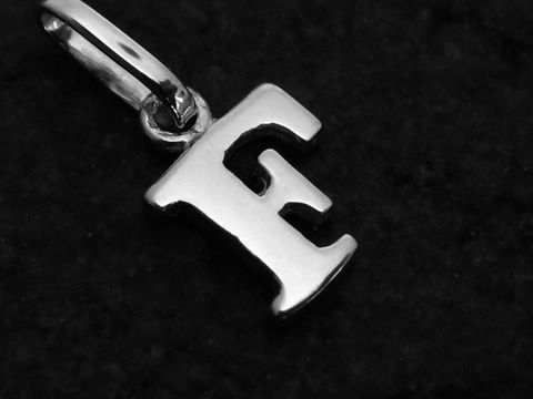 F - Buchstaben Anhänger 925 Sterling Silber