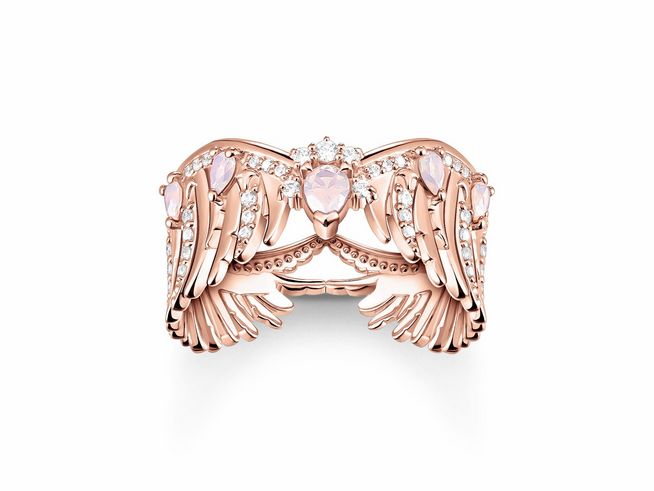 Thomas Sabo TR2411-323-9-56 - Ring - Sterling Silber - vergoldet Roségold - Gr. 56