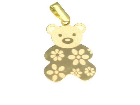 Kinderschmuck - Gold 375 - Anhänger als Teddy Bär