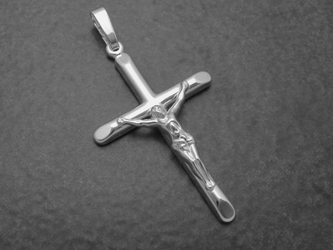 Silber Anhänger - Kreuz mit Jesus - zeitlose Geschenkidee