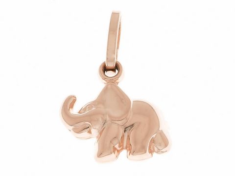 Elefant - Sterling Silber Anhänger - GLÜCKSBRINGER - rosé vergoldet