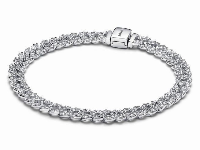 Pandora 593008C01-18 - Pandora Timeless Pavé Gliederarmband - Sterling Silber - 18 cm