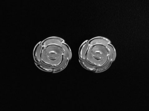 Blume Ohrstecker - zart - Sterling Silber