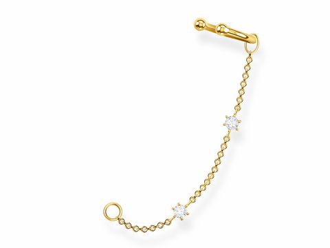 Thomas Sabo Charming Collection - EC0021-414-14 - Sterne - 1 Stück Ohrklemmen - Ohrringe - Ear Cuff - Silber - Gelbgold