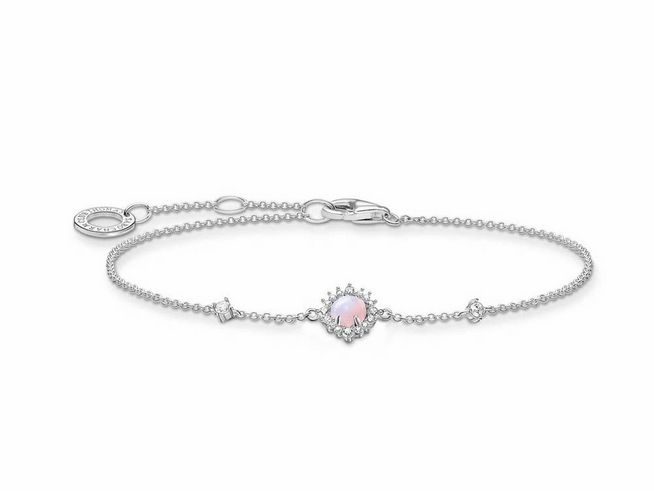 Thomas Sabo Charming Armband - A2023-166-7-L19V - Sterling Silber + Glas-Keramik Stein + Zirkonia 16 - 19 cm