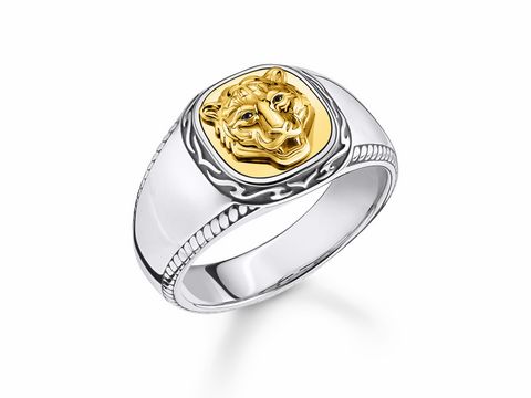 Thomas Sabo TR2293-849-39-62 Herrenring - Silber - Gelbgold - Gr. 62