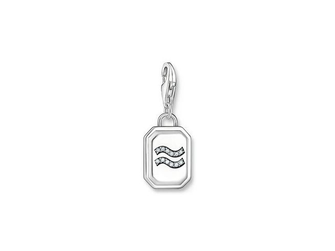 Thomas Sabo 2143-643-21 Charm-Anhänger - Sternzeichen Wassermann - Silber gesch. & Zirkonia