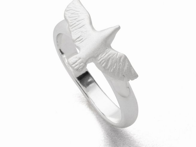 DUR Schmuck R5690.54 - Sterling Silber Ring Möwe - Gr. 54