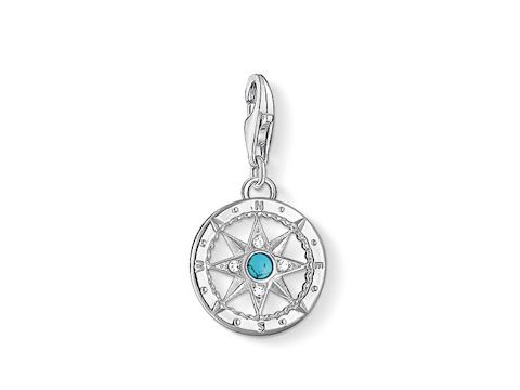 Thomas Sabo - Kompass - Charm 1228-405-17 imit. Türkis - Zirkonia - türkis