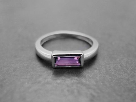 Ring - Lila Dreams - Sterling Silber rhodiniert - AMETHYST - Gr. 50