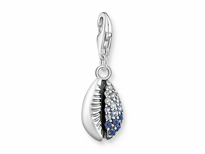 Thomas Sabo charm 1894-945-7 Muschel - Sterling Silber geschw. - Glas-Keramik Stein - synth. Spinell