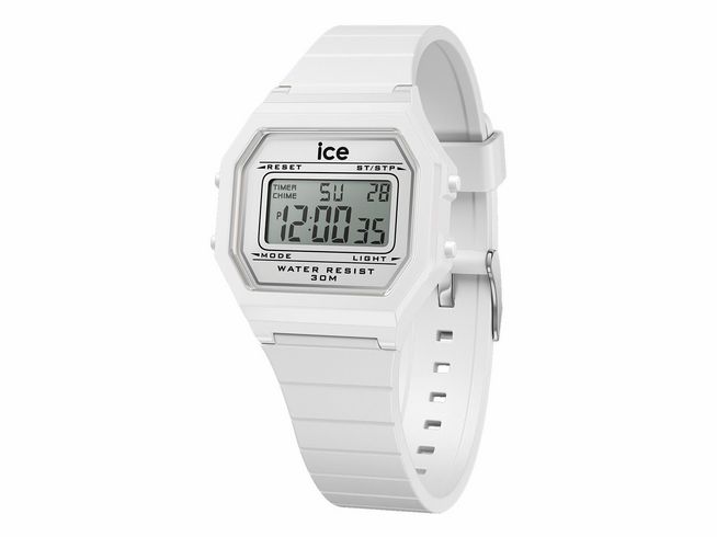 Ice Watch Uhr 022899 - ICE digit retro Weiß - silberfarben - Weiß - Small