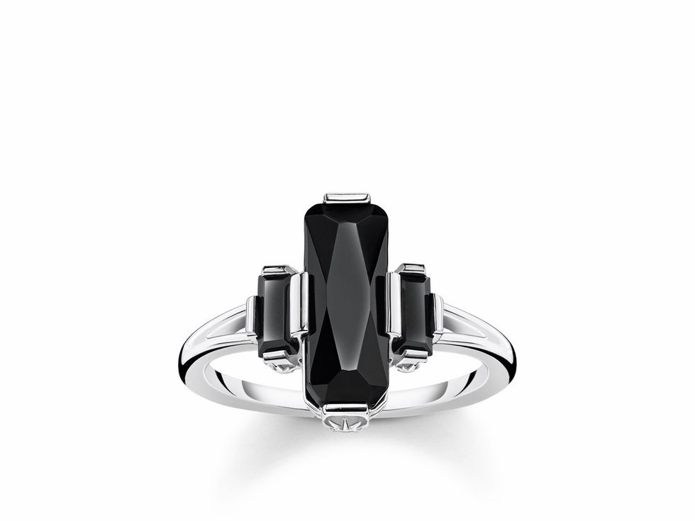 Thomas Sabo - Ring - TR2267-641-11-48 - Sterling Silber - Onyx - Zirkonia - schwarz - Gr. 48