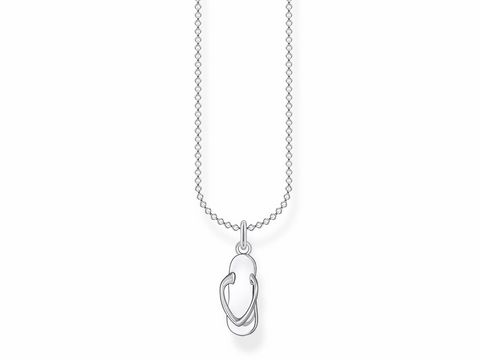 Thomas Sabo Charming Collection - KE2060-001-21-L45v - Badelatsche - Kette mit Anhänger - 38-40-42-45 cm - Silber