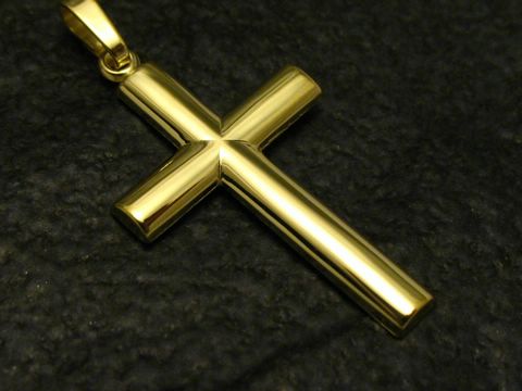 Schlichtes klassisches Goldkreuz - Gold 333