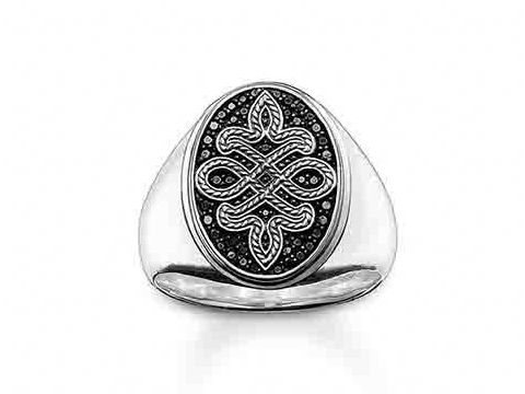 Thomas Sabo - TR2007-051-11-62 - Ring Silber - Zirkonia schwarz - Gr. 62