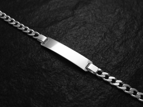 Gravur Armband 21 cm - 925 Sterling Silber Gravurarmband